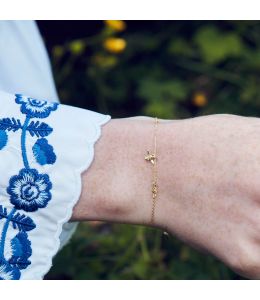 The Beekeeper Floral Chain Bracelet