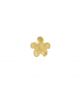 18ct Yellow Gold Posy Flower Single Stud Earring Product Photo