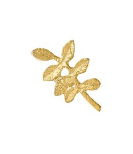18ct Yellow Gold Verity Leaf Single Stud Earring Product Photo