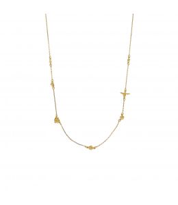 18ct Yellow Gold The Beekeeper Floral Chain Necklace Product Photo