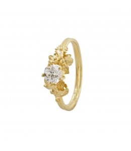 18ct Yellow Gold Beekeeper Half Carat Diamond Solitaire Ring Product Photo