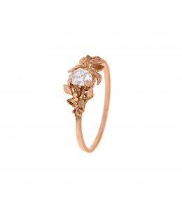 18ct Rose Gold Beekeeper Ring with 0.25ct Oval Diamond Product Photo