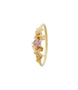18ct Yellow Gold Beekeeper Garden Ring with Rose Blush Sapphire Product Photo