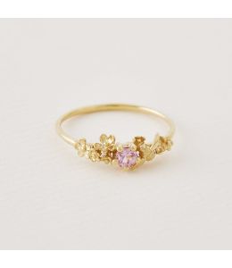 Beekeeper Garden Ring with Rose Blush Sapphire