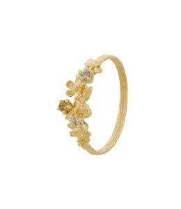 Beekeeper Twist Ring with Green & Yellow Sapphires, 18ct Yellow Gold