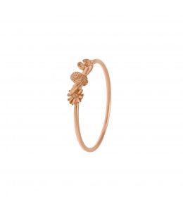 18ct Rose Gold Fine Ring with Itsy Bitsy Bee & Floral Details Product Photo