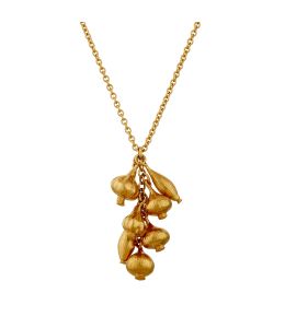 Gold Plate Know Your Onions Cluster Necklace Product Photo