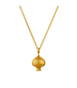 Gold Plate Onion Necklace Product Photo