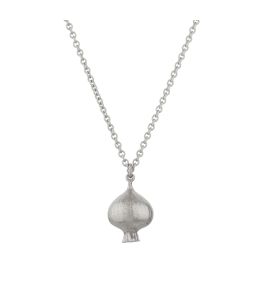 Silver Onion Necklace Product Photo