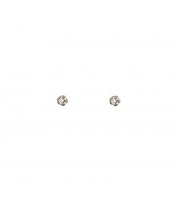 18ct White Gold Teeny Tiny Diamond Stud Earrings Product Photo