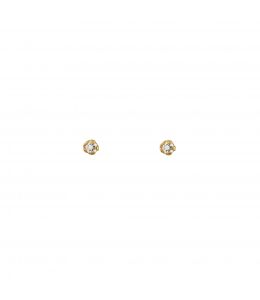 18ct Yellow Gold Teeny Tiny Diamond Stud Earrings Product Photo