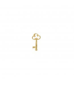 18ct Yellow Gold Teeny Tiny Garden Key Single Stud Earring Product Photo