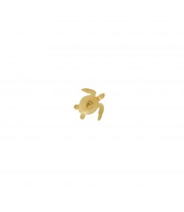 18ct Yellow Gold Teeny Tiny Sea Turtle Single Stud Earring Product Photo