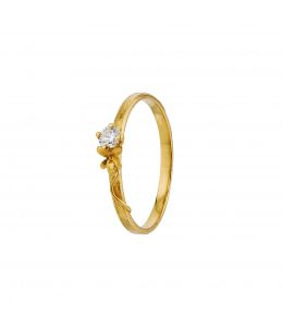 18ct Yellow Gold Diamond Spring Dew Ring Product Photo