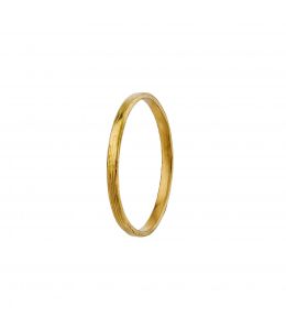 18ct Yellow Gold Textured 2mm Spring Band Ring Product Photo