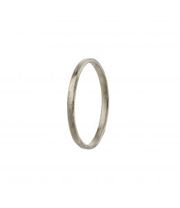 Platinum Textured 2mm Spring Band Ring Product Photo