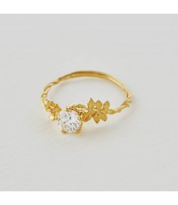 Rosa Stallata Solitaire Diamond Ring